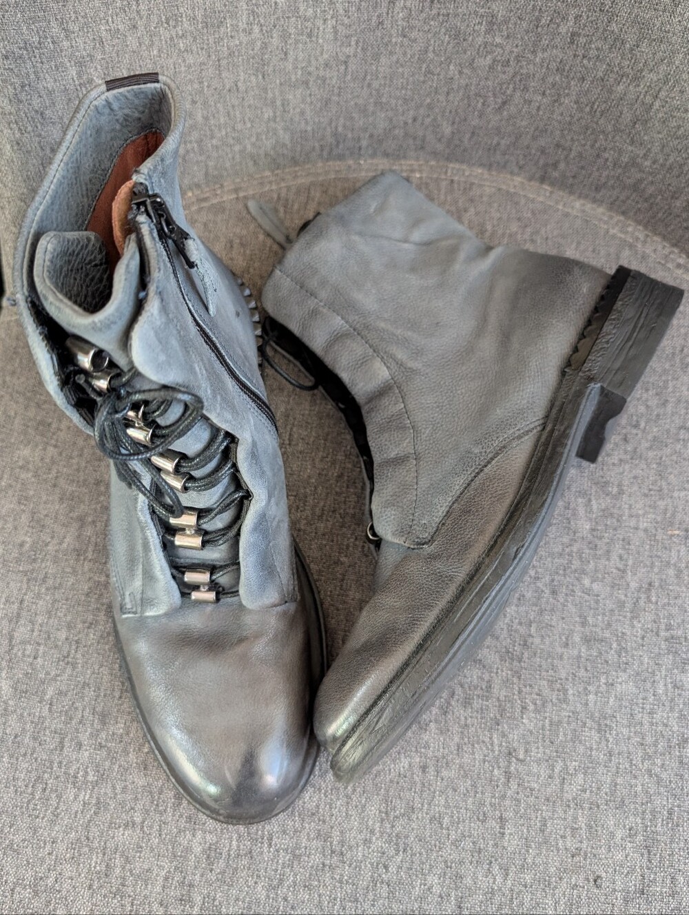 MJUS Lace-Up Combat Boots - Picture 4 of 7